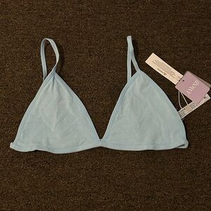 Light baby Blue Triangle string Bralette